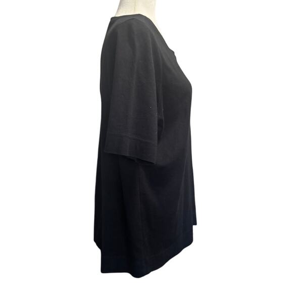 PERUVIAN CONNECTION Black Embroidered Pima Cotton T-Shirt XL Peru - Picture 4 of 6